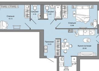 Продам 3-комнатную квартиру, 67 м2, Ульяновская область, жилой комплекс Центрополис, 4