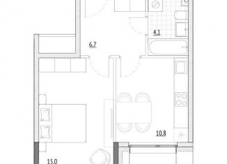 Продам 1-комнатную квартиру, 36.6 м2, Зеленоград