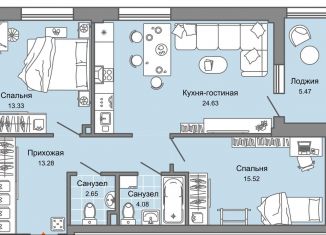 Продаю 3-комнатную квартиру, 76 м2, Кировская область