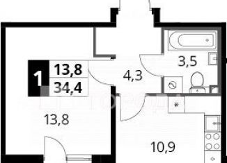 Продажа 1-ком. квартиры, 34.3 м2, Москва, станция Молжаниново, Ленинградское шоссе, 228к4