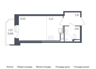 Продается квартира студия, 22.5 м2, Санкт-Петербург, жилой комплекс Живи в Рыбацком, 4, ЖК Живи в Рыбацком
