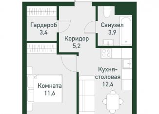 Продается 1-комнатная квартира, 36.5 м2, Челябинская область