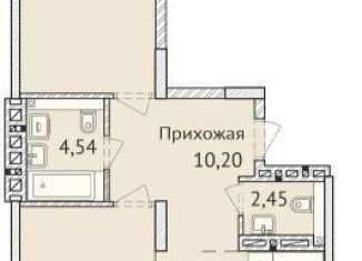 Продаю двухкомнатную квартиру, 78 м2, Новосибирск, улица Дуси Ковальчук, 244, ЖК Покровский