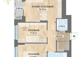 Продается 2-комнатная квартира, 62.6 м2, Екатеринбург, Верх-Исетский район, переулок Ударников, 33