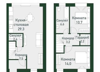 Продажа 2-ком. квартиры, 77 м2, Челябинская область