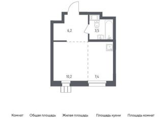 Продается квартира студия, 27.3 м2, Московская область, жилой комплекс Люберцы 2020, к70
