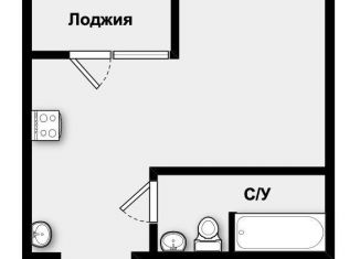 Квартира на продажу студия, 31.2 м2, Екатеринбург, улица Репина, 111, улица Репина