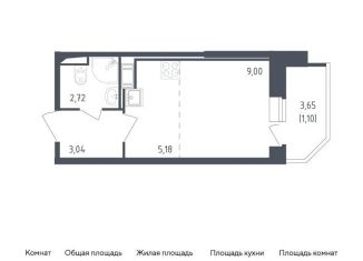 Продается квартира студия, 21 м2, Санкт-Петербург, метро Рыбацкое, жилой комплекс Живи в Рыбацком, 4