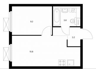 Продается 1-ком. квартира, 32 м2, Котельники, ЖК Кузьминский Лес