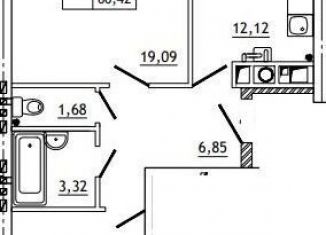 Продается 2-комнатная квартира, 66.5 м2, деревня Алтуховка, Олимпийская улица, 9