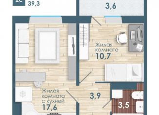 Продам 2-комнатную квартиру, 35.7 м2, Новосибирск