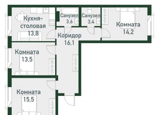Продается 3-комнатная квартира, 81.4 м2, Челябинская область