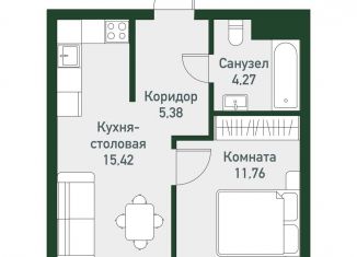 Продаю однокомнатную квартиру, 36.8 м2, Челябинская область