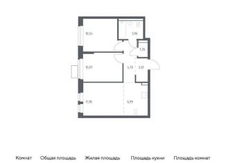 Продается 3-ком. квартира, 51.9 м2, посёлок Жилино-1, жилой комплекс Егорово Парк, к2, ЖК Егорово Парк
