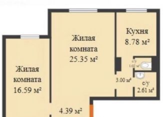 Продажа 2-комнатной квартиры, 62.4 м2, Красноярск, ЖК Плодово-Ягодный