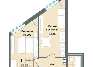 Продаю однокомнатную квартиру, 50.5 м2, Санкт-Петербург, метро Лиговский проспект