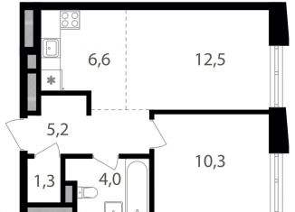 Однокомнатная квартира на продажу, 39.9 м2, Москва, 1-й Кирпичный переулок, 17А, ВАО