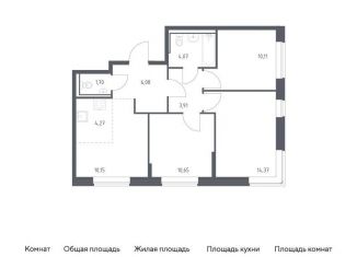 Продается трехкомнатная квартира, 65.3 м2, Санкт-Петербург