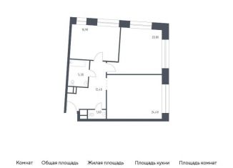 Двухкомнатная квартира на продажу, 81.4 м2, Москва, Стремянный переулок, 2