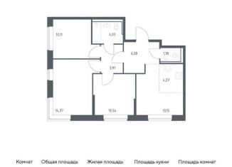 4-комнатная квартира на продажу, 65.2 м2, Санкт-Петербург, Невский район