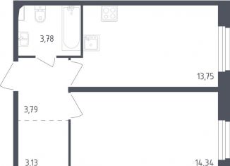 Продается 1-комнатная квартира, 38.8 м2, Колпино, жилой комплекс Астрид, 10, ЖК Астрид