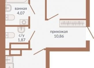 Продажа 2-ком. квартиры, 62.8 м2, Свердловская область