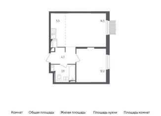 Продам однокомнатную квартиру, 42.8 м2, Московская область, жилой комплекс Мытищи Парк, к4