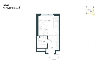 Продается квартира студия, 21.6 м2, Москва, метро Мичуринский проспект, жилой комплекс Левел Мичуринский, к9