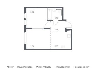 Продается 1-ком. квартира, 38.7 м2, Москва, жилой комплекс Остафьево, к19
