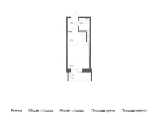 Продам квартиру студию, 21.3 м2, Колпино, жилой комплекс Новое Колпино, к34