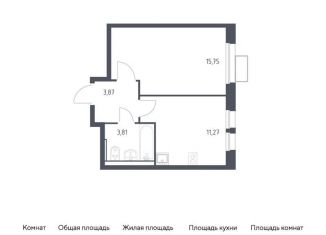 Продажа 1-комнатной квартиры, 34.7 м2, Московская область, квартал Ивакино, к2