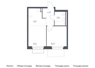 Продажа однокомнатной квартиры, 34.5 м2, Москва, жилой комплекс Квартал Марьино, к1
