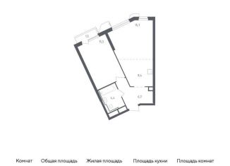 Продается 1-комнатная квартира, 52.2 м2, Московская область, жилой комплекс Спутник, 24