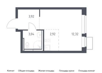 Продаю квартиру студию, 22.2 м2, Ленинский городской округ, жилой комплекс Новое Видное, 17