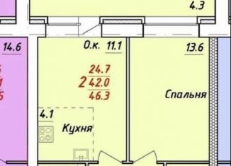Продам 1-комнатную квартиру, 46.3 м2, Новоалтайск, улица Титова, 8