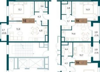 Трехкомнатная квартира на продажу, 100.4 м2, Москва, Винницкая улица, 8к4, ЖК Настоящее