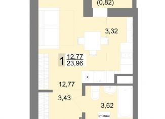 Квартира на продажу студия, 24 м2, Екатеринбург, Орджоникидзевский район, Балаклавский тупик, 2В