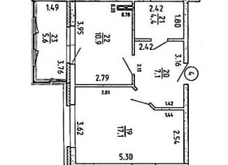 Продается 1-комнатная квартира, 44.6 м2, Самара, Железнодорожный район, 4-й проезд, 8А