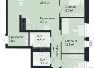 Продам 4-комнатную квартиру, 109.4 м2, Нижегородская область