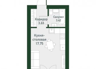 Продам квартиру студию, 22.9 м2, Екатеринбург