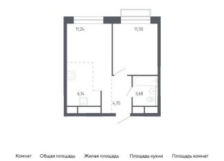 Продажа однокомнатной квартиры, 37.1 м2, Балашиха, жилой квартал Новоград Павлино, к6