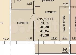 Продам 1-комнатную квартиру, 45.4 м2, Челябинская область, Ласковая улица, 14