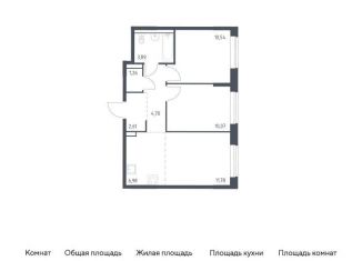 Продам двухкомнатную квартиру, 51.8 м2, Москва