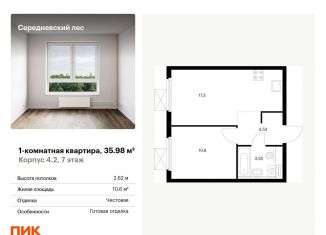 Продажа однокомнатной квартиры, 36 м2, поселение Филимонковское