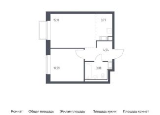 Продаю однокомнатную квартиру, 37.9 м2, Московская область, жилой комплекс Томилино Парк, к6.1
