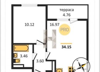 Сдаю 2-ком. квартиру, 45 м2, Санкт-Петербург, Пулковское шоссе, 95к3