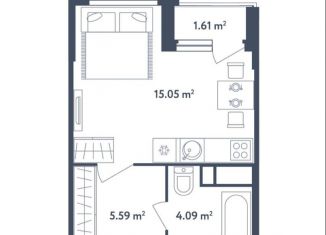 Продается квартира студия, 25.5 м2, поселок Мещерино