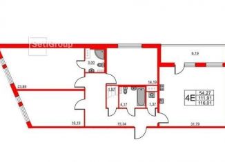 Продаю 3-комнатную квартиру, 116 м2, Санкт-Петербург, Кузнецовская улица, 58к1, ЖК Статус у Парка Победы