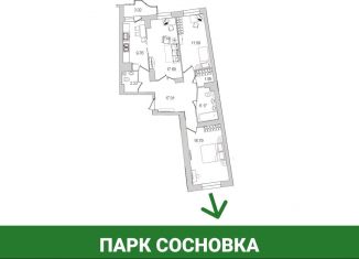 3-ком. квартира на продажу, 85 м2, Санкт-Петербург, улица Руднева, 16