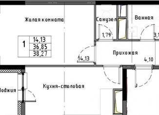 Продаю однокомнатную квартиру, 36.9 м2, Санкт-Петербург, Планерная улица, 97к2, ЖК Нью Тайм